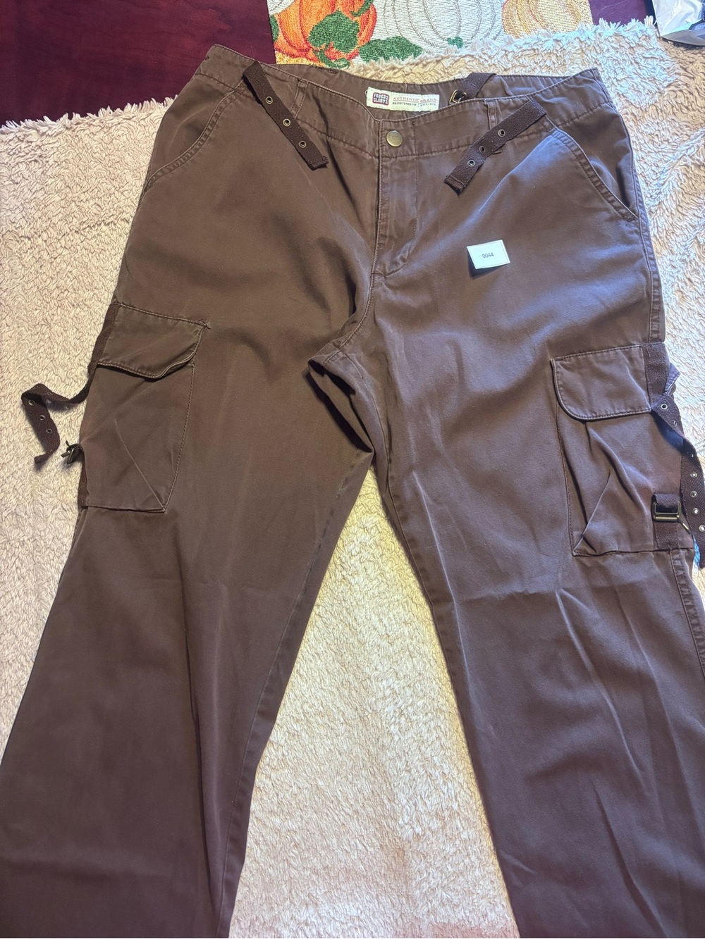Woman’s Brown Cargo Pants with Utility Pockets